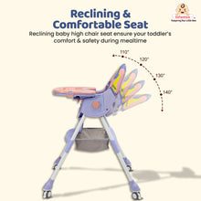 Infantso Feed-X 5-in-1 Multifunctional Baby High Chair | Convertible Feeding Chair for Infants & Toddlers | Adjustable Height, Foldable Design, Reclining Seat, Double Tray, Storage Basket & 5-Point Safety Harness