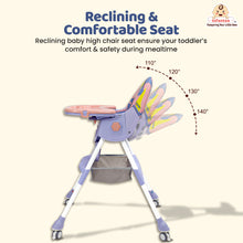 Infantso Feed-X 5-in-1 Multifunctional Baby High Chair | Convertible Feeding Chair for Infants & Toddlers | Adjustable Height, Foldable Design, Reclining Seat, Double Tray, Storage Basket & 5-Point Safety Harness