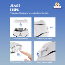 Infantso TRIMSY Electric Baby Nail Trimmer – Safe Nail Cutter for Newborns & Kids | Skin-Friendly Grooming Tool with Cleaning Brush | Unisex Nail Clipper for Boys & Girls