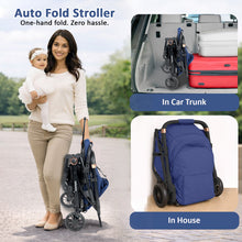 Infantso Ride-X Auto Fold Baby Stroller with One-Hand Fold, Mosquito Net, 5-Point Safety Harness, Shock Absorber Wheels & Compact Travel Design (0–3 Years, Up to 15kg)