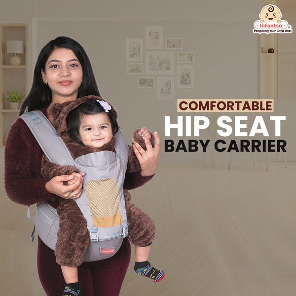 Adjustable Hip Seat Baby Carrier with 4 Carry Positions for 03 to 24 Months