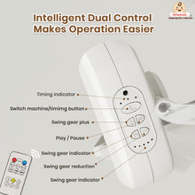 Smart Electric Baby Cradle Swing with Bluetooth Music, Remote & 5-Speed Timer – Safe Sleep Bassinet for Newborns to 18 Months