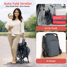 Infantso Ride-X Auto Fold Baby Stroller with One-Hand Fold, Mosquito Net, 5-Point Safety Harness, Shock Absorber Wheels & Compact Travel Design (0–3 Years, Up to 15kg)