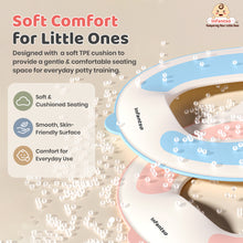 NUBO Baby Toilet Training Seat for Toddlers (1–5 Years), Soft TPE Cushion, Suction Cups & Splash Guard, PP Material, Up to 60 kg Capacity