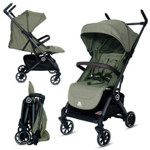Infantso Flight X Baby Stroller for 0 to 3 years, Pram Auto Fold with 5-Point Safety Harness, Multi-Position Recline, Adjustable Footrest & Canopy, 360° Swivel Wheels, Storage Basket & Rear Brake – Up to 22 kg