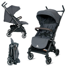 Infantso Flight X Baby Stroller for 0 to 3 years, Pram Auto Fold with 5-Point Safety Harness, Multi-Position Recline, Adjustable Footrest & Canopy, 360° Swivel Wheels, Storage Basket & Rear Brake – Up to 22 kg
