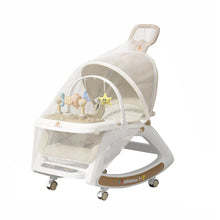 Infantso 5-in-1 Prime Baby Rocker – Multi-Functional Infant Seat with Mosquito Net, Toy Bar & Feeding Tray