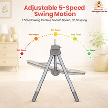 Automatic Swing Rocker with Bluetooth, Remote Control, 5 Speeds, Music, Timer, Mosquito Net & Toy Bar (0-2 Years), Holds weight upto 15kg