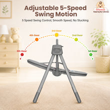 Automatic Swing Rocker with Bluetooth, Remote Control, 5 Speeds, Music, Timer, Mosquito Net & Toy Bar (0-2 Years), Holds weight upto 15kg