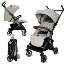 Infantso Flight X Baby Stroller for 0 to 3 years, Pram Auto Fold with 5-Point Safety Harness, Multi-Position Recline, Adjustable Footrest & Canopy, 360° Swivel Wheels, Storage Basket & Rear Brake – Up to 22 kg