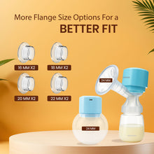 Infantso MELO 2-in-1 Wearable Electric Breast Pump – Smart LED Display, 3 Modes × 9 Suction Levels, Silent & Cordless – Includes Bottle, Cup & Multiple Flange Sizes