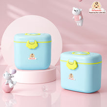 Infantso Feed Ease 2in1 Baby Milk Powder & Food Container (BIG) – Bear Design | BPA-Free, Leak-Proof, Travel-Friendly with Spoon & Fork, Baby Essential Food Storage Box, Baby Milk Powder Box, Cute Bear Snack Box