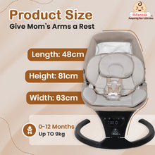 Infantso Automatic Baby Swing – 5-Speed Electric Cradle with Bluetooth Music, Remote Control, Timer & Safety Lock for 0 to 12 months