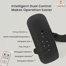 Smart Electric Baby Cradle Swing with Bluetooth Music, Remote & 5-Speed Timer – Safe Sleep Bassinet for Newborns to 12 Months