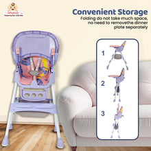 Infantso Feed-X 5-in-1 Multifunctional Baby High Chair | Convertible Feeding Chair for Infants & Toddlers | Adjustable Height, Foldable Design, Reclining Seat, Double Tray, Storage Basket & 5-Point Safety Harness