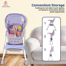 Infantso Feed-X 5-in-1 Multifunctional Baby High Chair | Convertible Feeding Chair for Infants & Toddlers | Adjustable Height, Foldable Design, Reclining Seat, Double Tray, Storage Basket & 5-Point Safety Harness