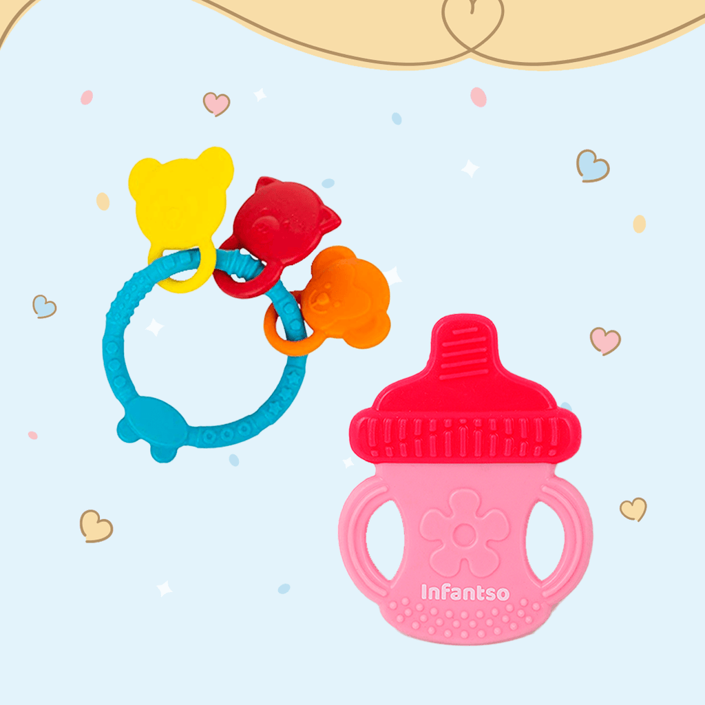 Autistic Teethers Soft Silicone Teethers Combo Offer Soothing Relief for Teething Babies ...