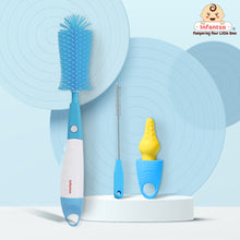 Infantso 3-in-1 Silicone Bottle Cleaning Brush: Deep Clean Baby Bottle, Nipples, and Straws