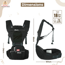 Infantso Adjustable Hip Seat Baby Carrier with 6 Carrying Positions for 03 to 24 Months
