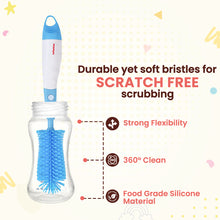 Infantso 3-in-1 Silicone Bottle Cleaning Brush: Deep Clean Baby Bottle, Nipples, and Straws