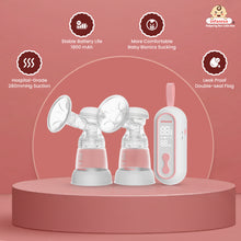 Infantso Allure Electric Breast Pump – Hospital Grade, Ultra Quiet, Anti-Leak Design, 4 Modes & 15 Suction Levels, Multiple Flange Sizes, 1800mAh Battery