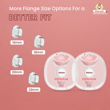 Infantso Vellure Hands-Free Wearable Double Breast Pump – Hospital Grade Suction, Leak-Proof Design, 4 Modes, 15 Intensity Levels, Multiple Flange Sizes, Ultra Quiet & Lightweight