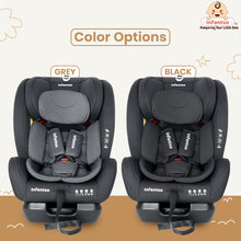 Infantso Cruise-On Recliner Car Seat for Kids | 0–12 Years | 0–36 kg | Multi-Position Recline | 5-Level Adjustable Headrest | 3-Point Safety Harness