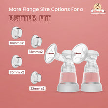 Infantso Allure Electric Breast Pump – Hospital Grade, Ultra Quiet, Anti-Leak Design, 4 Modes & 15 Suction Levels, Multiple Flange Sizes, 1800mAh Battery
