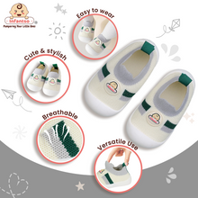 Nano Stripe Anti-Skid Socks Shoes with Rubber Sole for Walking Babies & Toddlers (06-24 Months)