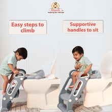 Potty Toilet Training Seat with Ladder with Step Stool for Baby Kids & Splash Guard Age: 18 months to 60 months
