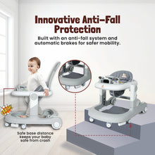 Infantso Vibe & Drive Multifunction 2-in-1 Baby Walker, Bouncer & Car Dashboard Activity Center with Music Tray, Push Handle, Safety Brakes, Adjustable Height & 360° Wheels