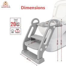 Potty Toilet Training Seat with Ladder with Step Stool for Baby Kids & Splash Guard Age: 18 months to 60 months