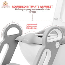 Potty Toilet Training Seat with Ladder with Step Stool for Baby Kids & Splash Guard Age: 18 months to 60 months