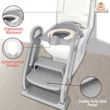 Potty Toilet Training Seat with Ladder with Step Stool for Baby Kids & Splash Guard Age: 18 months to 60 months