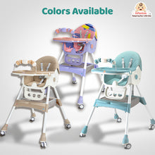 Infantso Feed-X 5-in-1 Multifunctional Baby High Chair | Convertible Feeding Chair for Infants & Toddlers | Adjustable Height, Foldable Design, Reclining Seat, Double Tray, Storage Basket & 5-Point Safety Harness