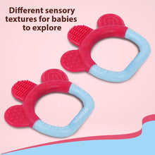 Silicone Baby Teether, BPA-Free for Pain-Relief Easy Teething, Non-Toxic Food-Grade for 2+ Months Babies Ring Green