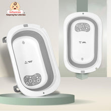 Infantso Premium Bath Tub for Baby 0-5 Years Anti-Slip Kids Bathing Tub, BPA Free Foldable Bathtub for Kids 0-3 Years, Space Saving Design, Newborn Baby Folding Bathing Tub Girls & Boys, Easy to Store