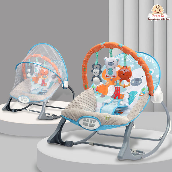 Manual Rocker For Newborns to Toddlers: Comfort, Safety, and Entertainment (0-24 Months, 18kg)
