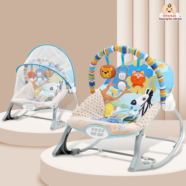 Manual Rocker For Newborns to Toddlers: Comfort, Safety, and Entertainment (0-24 Months, 18kg)