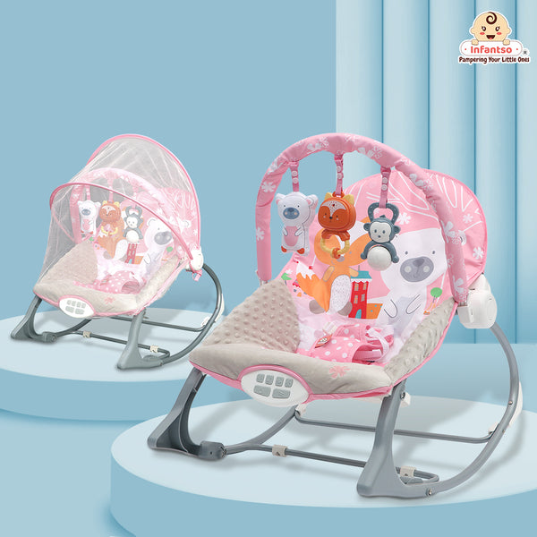 Manual Rocker For Newborns to Toddlers: Comfort, Safety, and Entertainment (0-24 Months, 18kg)