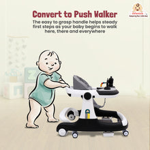Premium Rectangular 4-in-1 Multi-functional Baby Walker: Walker, Bouncer, Feeding Tray, & Push Toy - Adjustable Speed & Height, Anti-Fall Brakes - 6-24 Months