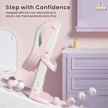 Infantso PLOOPI Step Potty Trainer Seat with Ladder for Kids (1–5 Years) | Foldable Design, 5-Level Height Adjustment, PU Cushion, Splash Guard & Safety Handles | Fits All Western Toilets