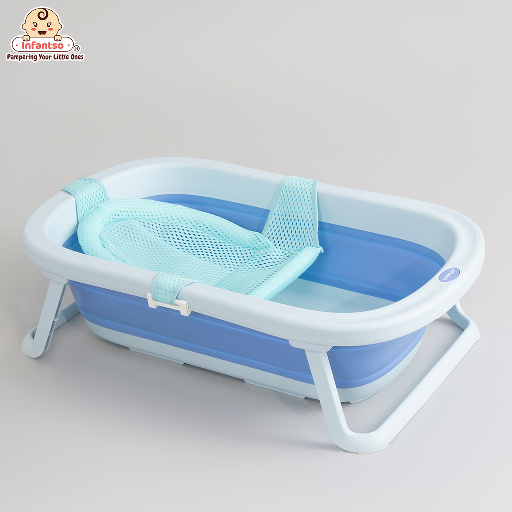 Bath Seat Silicone Baby Bath Tub Prime Silicone Folding Baby Bath