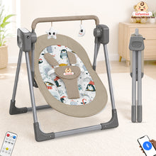 Automatic Swing Rocker with Bluetooth, Remote Control, 5 Speeds, Music, Timer, Mosquito Net & Toy Bar (0-2 Years), Holds weight upto 15kg