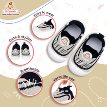 Knit Kicks Anti-Skid Cotton Socks Shoes with Rubber Sole for Walking Babies & Toddlers (6-24 Months)