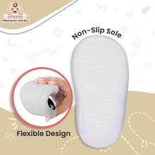 Knit Kicks Anti-Skid Cotton Socks Shoes with Rubber Sole for Walking Babies & Toddlers (6-24 Months)