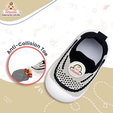 Knit Kicks Anti-Skid Cotton Socks Shoes with Rubber Sole for Walking Babies & Toddlers (6-24 Months)
