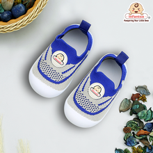 Knit Kicks Anti-Skid Cotton Socks Shoes with Rubber Sole for Walking Babies & Toddlers (6-24 Months)