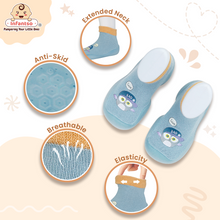 Cuddle Creatures Anti-Skid Cotton Socks Shoes with Rubber Sole for Walking Babies & Toddlers (6-24 Months)