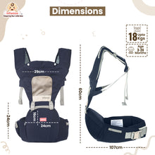 Infantso Adjustable Hip Seat Baby Carrier with 6 Carrying Positions for 03 to 24 Months